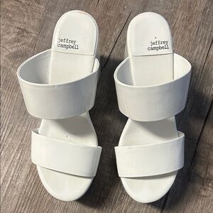 Jeffrey Campbell White Mules